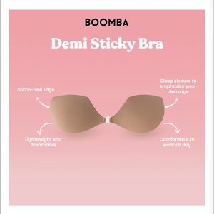 Brand New! Boomba demi sticky bra
